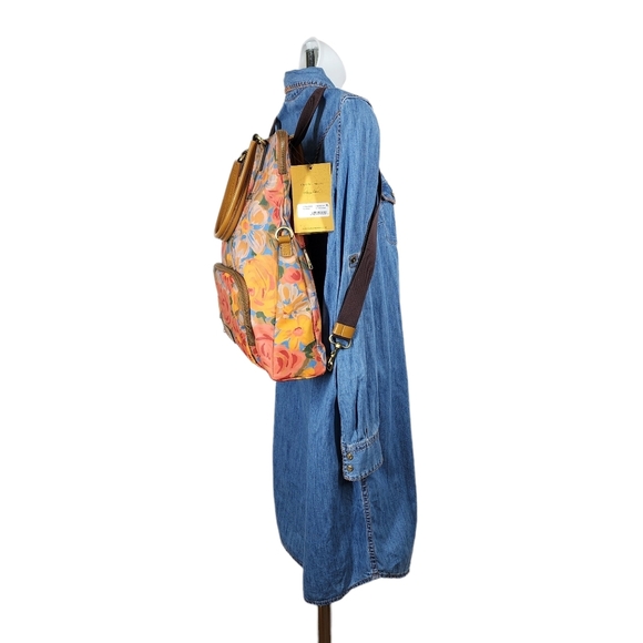 PATRICIA NASH COATED CANVAD TRAPANI CONVERTIBLE BACKPACK main image 13